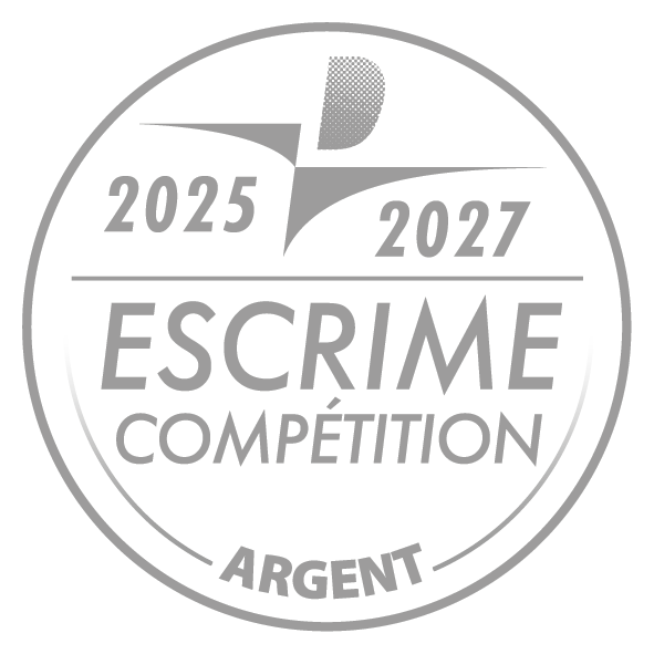 Label Escrime Sport Argent FFE